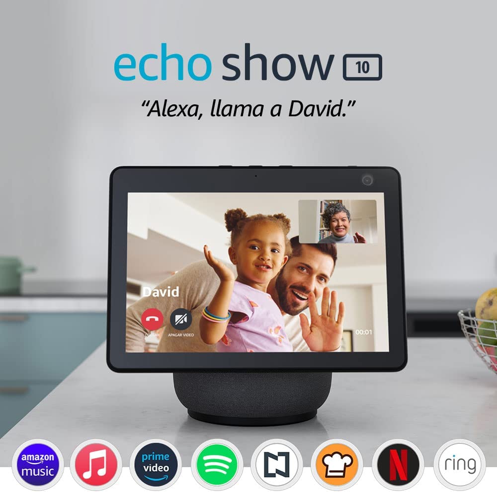 Echo Show 10 (3rd Gen) HD Smart Display with Motion and Alexa in  Glacier White B082X1HRV5 - The Home Depot
